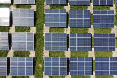 PV Anlage von oben PV Anlage von oben