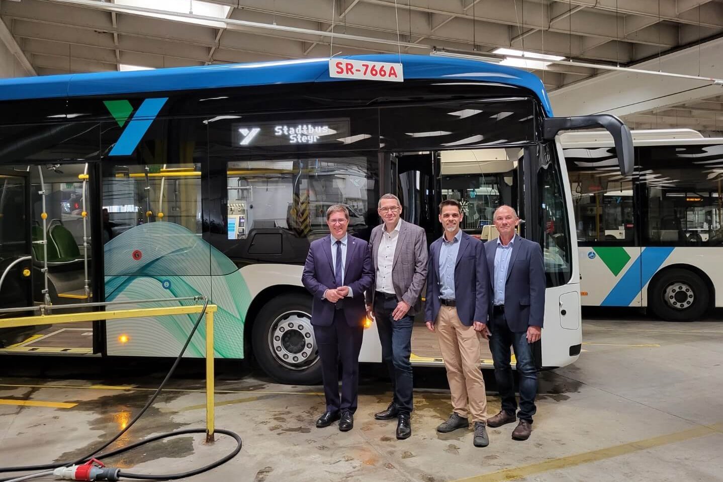 E-Busse Ladeinfrastruktur Stadt Steyr