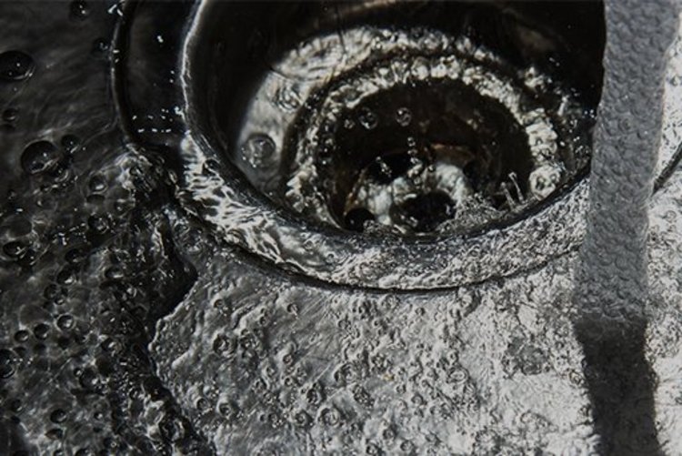 eww Abwasser - Spülbecken mit Abfluss