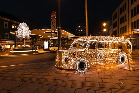 Weihnachten glänzender Oldtimer