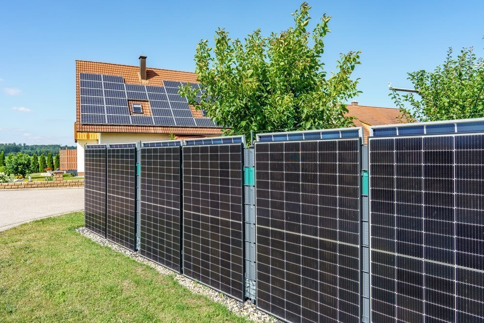 Solarzaun Haus