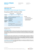 Preisblatt Privat Strom SPOT