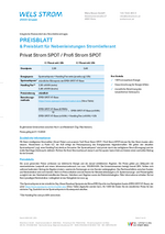 Preisblatt Privat Strom SPOT