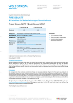 Preisblatt Privat Strom SPOT