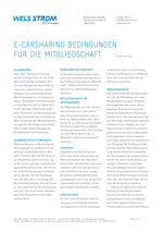 Wels Strom E-Carsharing Bedingungen Mitgliedschaft