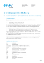 Vertragsbestimmungen für Bauleistungen der eww AG (ARVBau-EWWAG) 2020