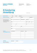 Wels Strom E-Carsharing Anmeldung