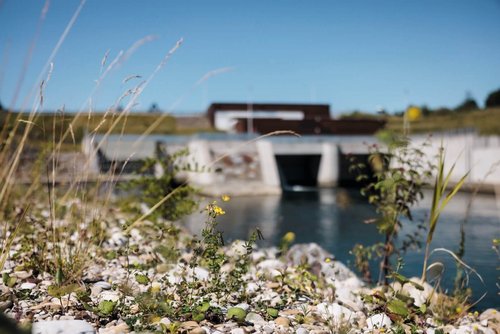 Versorgungssicherheit für Wels Wasserkraftwerk Traunleiten Energiewende