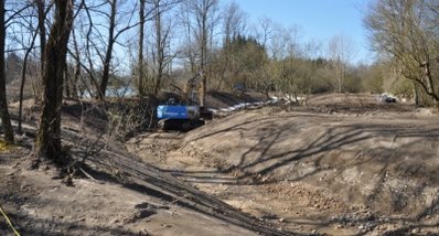 Ausheben und Abdichten des Gerinnes 2019 Ausheben und Abdichten des Gerinnes 2019