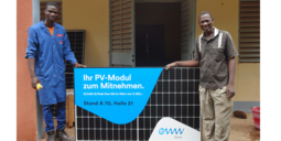 PV-Modul vor Gesundheitsstation