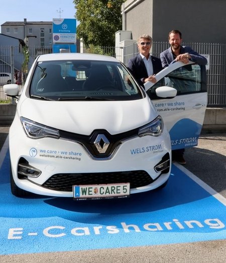 E-Carsharing Bahnhof Wels