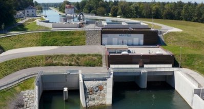 Das neu errichtete Kraftwerk im Jahr 2020  Das neu errichtete Kraftwerk im Jahr 2020