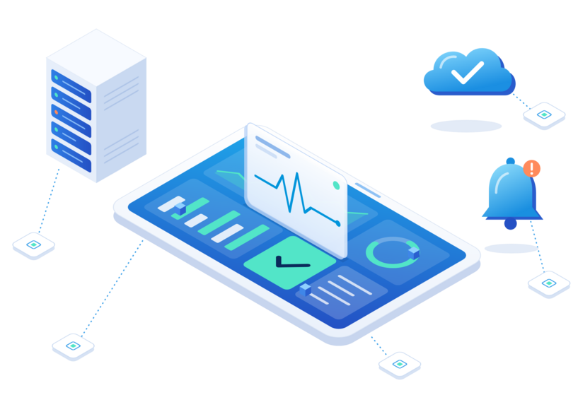 Illustration Monitoring as a Service von eww ITandTEL