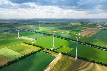 Flächenverbrauch von Windkraftanlagen