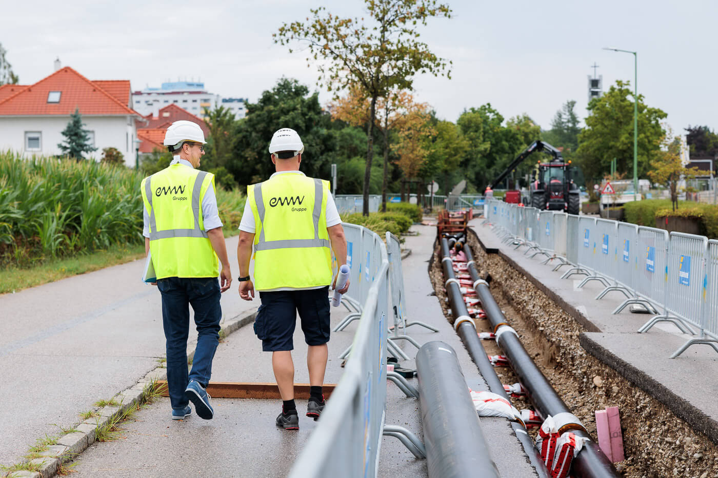 Fernwärme Baustelle Wels