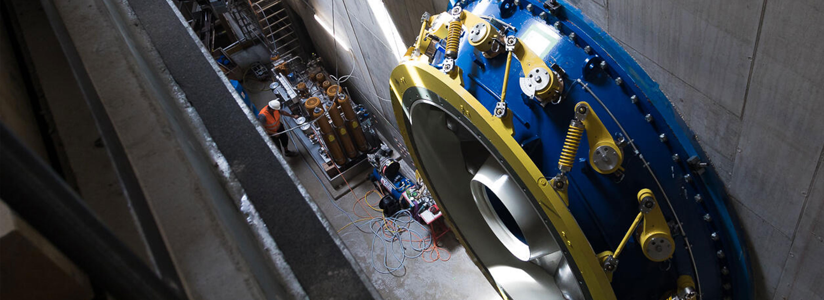 Laufräder Wasserkraftwerk Traunleiten Wels Strom